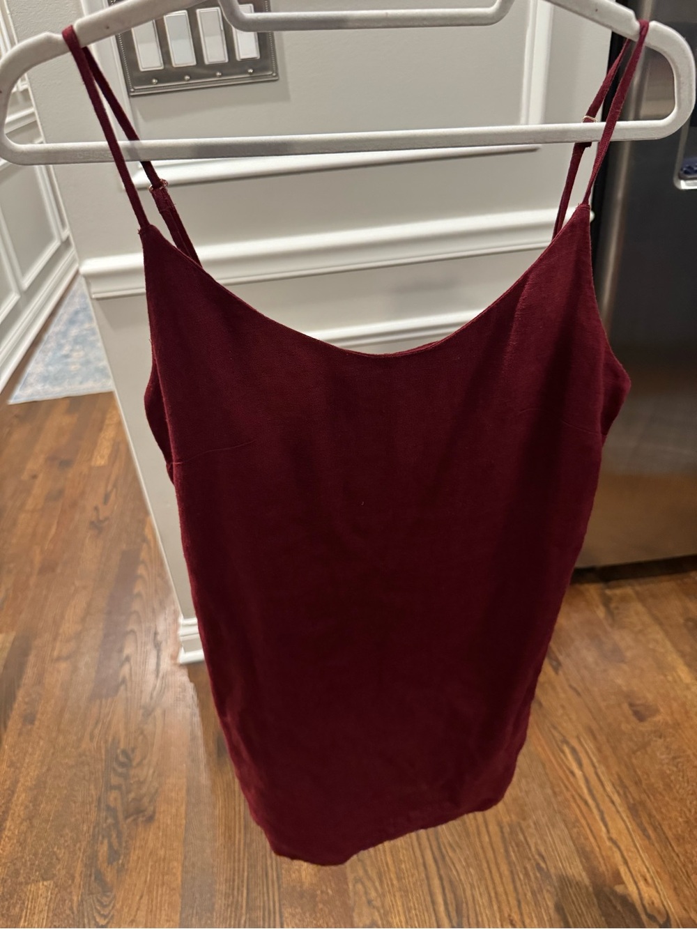 Classic Spaghetti-Strap Cami in Deep Wine